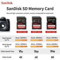 Untuk Kartu Memori SD 256GB V60 U3 C10 Kecepatan Tinggi 6K Video Perekaman Berkelanjutan untuk Profesional