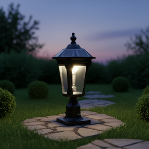 Lámpara Solar de Jardín Retro, LED Regulable, Cuerpo de Hierro Grande, IP65, Iluminación Exterior - Product Image 2