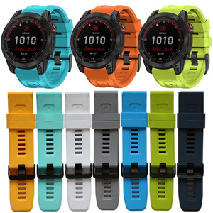 Gran oferta de correa de muñeca de goma suave de liberación rápida de 22mm y 26mm, Correa deportiva de silicona para reloj inteligente para <span class=keywords><strong>Garmin</strong></span> Fenix 7 6 5 <span class=keywords><strong>Epix</strong></span> Gen <span class=keywords><strong>2</strong></span> - Product Image 6
