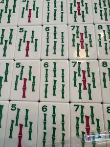 Juego de Mahjong de la <span class=keywords><strong>Serie</strong></span> Lucky Emerald de Alta Calidad, Color Morado Americano, Fichas de Acrílico, para Entretenimiento, 4 Personas - Product Image 4