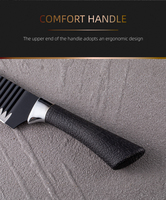 Ensemble de couteaux utilitaires de chef, compatibles lave-vaisselle, outils de cuisine avec poignées ergonomiques en plastique, vente en gros de couteaux en métal, ensemble de batterie de cuisine