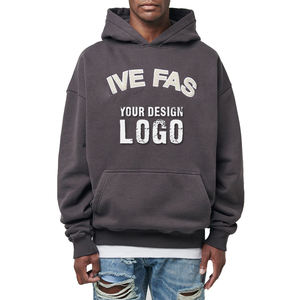 Sudaderas Extra Grandes de Felpa para Hombre, Venta al por Mayor de Fábrica, Otoño Invierno, Gruesas, Hombros Caídos, Deportivas, Holgadas - Product Image 2