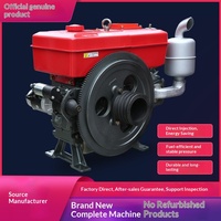 Moteur diesel monocylindre 4 temps d'origine Changzhou, 12/15/18/20/24 CV, refroidi par eau, petit tracteur, démarrage électrique