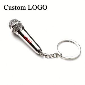 <b>Mini</b> <b>Microphone</b> Keychain with Flower Pattern - Ideal for Team Building Activities - Product Image 5