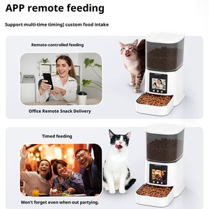Sıcak satış yeni çift kamera otomatik akıllı evcil hayvan besleyici Video sesli arama besleme kediler köpekler için uzaktan kumanda Video besleyici - Product Image 3
