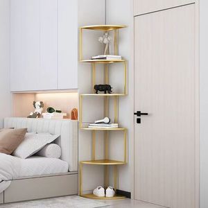 Scaffale di stoccaggio ad angolo <span class=keywords><strong>verticale</strong></span> creativo di lusso moderno accessibile Design Casual libreria a parete per la casa dell'ufficio della camera da letto - Product Image 2
