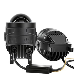 FANKAI Lente de Luz Antiniebla LED Bi-Xenón F7A de 3.0 Pulgadas y Alta Potencia 55W, Luz Blanca, Aluminio, Luz Alta/Baja Integrada, Montaje Universal - Product Image 1