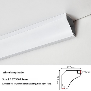 Trần miễn phí tường máy giặt LED hồ sơ đèn trough bề mặt gắn dòng đèn cho phòng khách nhôm thạch cao hàng đầu góc dòng đèn - Product Image 2