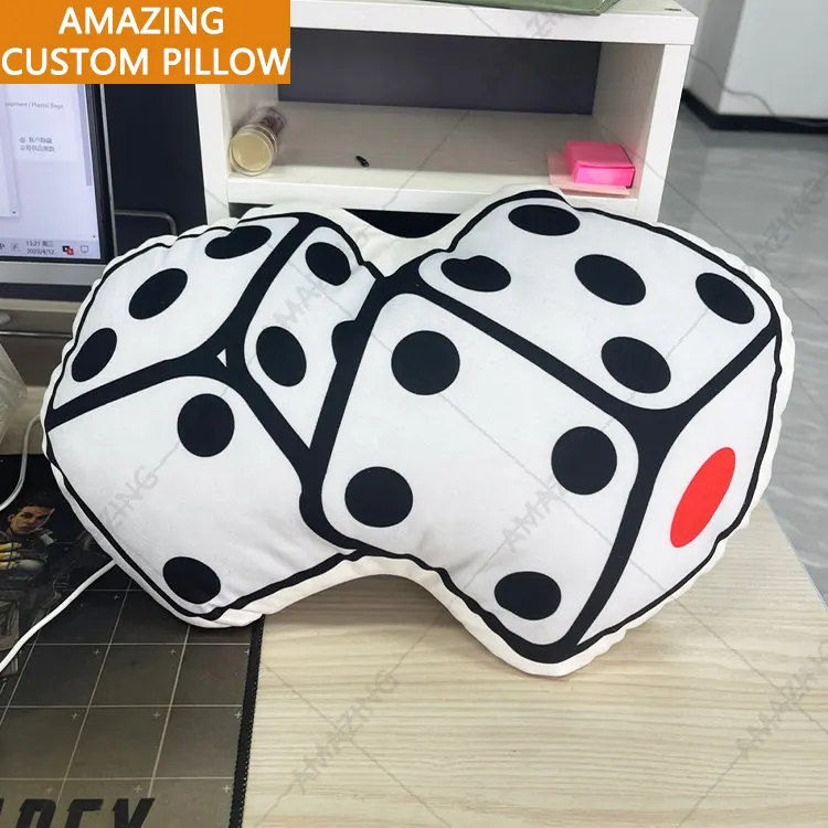 Custom Cute Soft Stuffed Animal Plush Pillows Custom Logo Pillow Custom Polyester Pillow Case