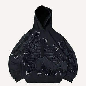 Sudadera con Capucha Deportiva de Invierno para Hombre, Personalizada, de Gran Tamaño, de Algodón de Punto Transpirable con Fusión sin Costuras - Product Image 5