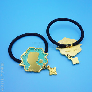 <b>Cute</b> Cartoon Peacock Alloy Hair Tie Gold Painted Metal Accessories Round <b>Headband</b> Casual Headdress - Product Image 2
