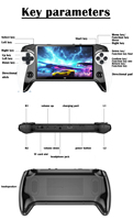 Console de jeu rétro X9 Pocket Mini, écran HD 5,5 pouces, plus de 6200 jeux, 8 Go, prise en charge de la sortie TV, 2 joueurs, lecture vidéo et musique, batterie 2000 mAh, charge rapide