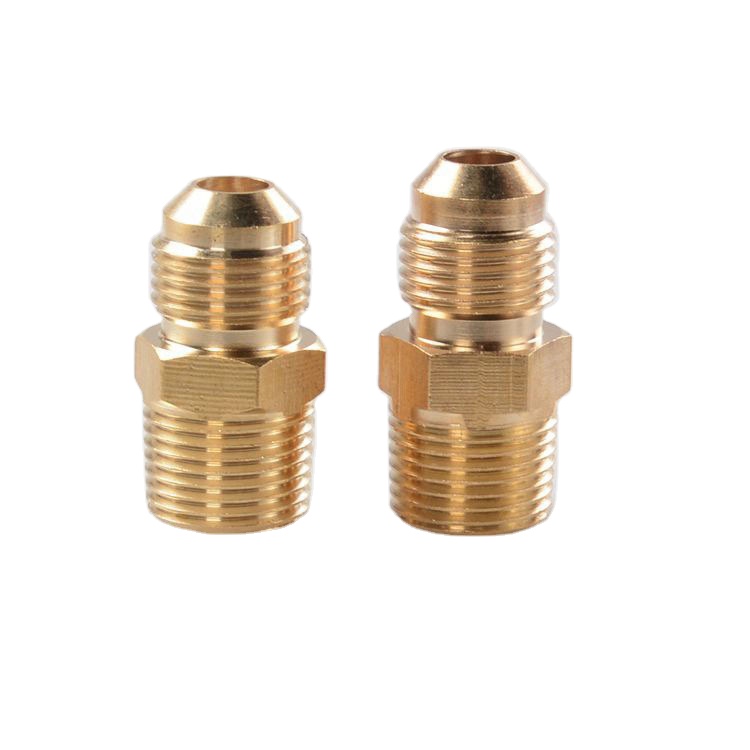 Индивидуальные соска соединительные фитинги для нейлоновой трубки латунь cnc подвергая механической обработке шланг разъем
