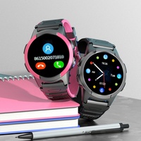 Reloj inteligente 4G FA56 para niños, reloj de teléfono con GPS para niños IPS de 1,28 pulgadas con tarjeta SIM y cámara, reloj inteligente móvil para niños