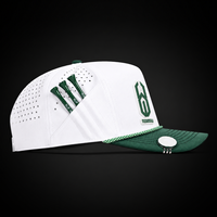 Casquette de golf et de baseball unisexe légère, perforée à découpe laser, avec logo personnalisé OEM, pour le sport, la course et le cyclisme, en tissu Oxford à pois