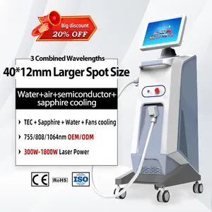 Peralatan Laser Salon Diode, Peralatan Kecantikan Laser Penghilang Rambut, Laser Penghilang Rambut, Peralatan Salon Diode 808Nm, Disetujui CE Medis, OEM / ODM