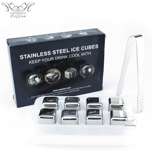 Pacchetto all'ingrosso di 8 pietra di whisky riutilizzabile in acciaio inox Bar ghiaccio Cube agghiacciante pietra con pinzetta - Product Image 4