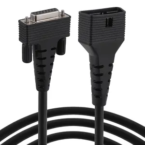 15pin db conector fêmea para 12v obd adaptador macho scanner, todos os cabos da índia para bicicleta