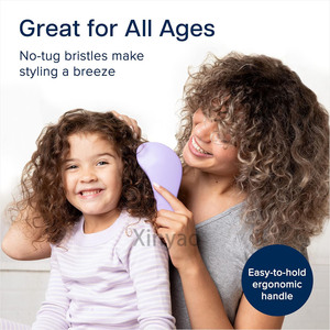 <span class=keywords><strong>Brosse</strong></span> Lissante Démêlante Douce à Ions avec Logo Personnalisé <span class=keywords><strong>pour</strong></span> <span class=keywords><strong>Cheveux</strong></span> <span class=keywords><strong>Bouclés</strong></span> Naturels Lisses, Adultes, Enfants, Bébés, <span class=keywords><strong>Cheveux</strong></span> Mouillés ou Secs - Product Image 6
