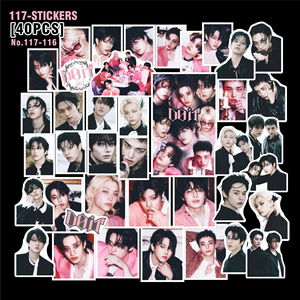 สติกเกอร์กระดาษตกแต่งกระเป๋า<span class=keywords><strong>กรรม</strong></span>ทำจากกรรมของเด็กหลงทางกลุ่มไอดอลเคป๊อป40ชิ้น/เซ็ต - Product Image 1