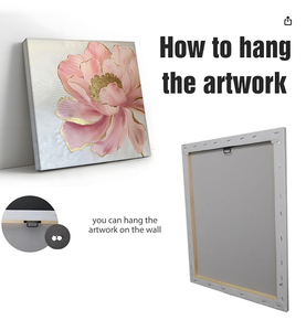 100% fait à la main moderne impressionniste peinture à l'<span class=keywords><strong>huile</strong></span> classique rose or fleur <span class=keywords><strong>sur</strong></span> <span class=keywords><strong>toile</strong></span> mur Art pour la décoration intérieure salon - Product Image 6