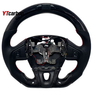 Volant de course personnalisé en fibre de carbone véritable YTcarbon pour <span class=keywords><strong>Megane</strong></span> <span class=keywords><strong>CC</strong></span> <span class=keywords><strong>GT</strong></span> RS MK3 08-16, accessoires intérieurs de voiture, pièces automobiles - Product Image 1