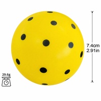 PatsSport Factory, vente en gros de balles de pickleball en mousse PU silencieuses, sans bordure, personnalisées, pour l'entraînement en salle, pour la pratique du pickleball