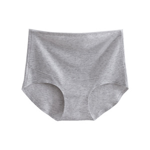 Mutande Premaman a Vita Alta a Costine Taglie Forti, Senza Cuciture, Elasticizzate, con Apertura Intima in Puro Cotone, Traspiranti, Vestibilità Ampia - Product Image 5