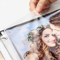 Protectores de Hojas de 8.5x11 Pulgadas, Paquete de 100 Protectores de Páginas para Carpeta de 3 Anillos, Fundas de Plástico de Carga Superior con Perforación Reforzada de 3 Orificios