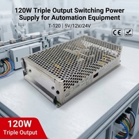 Alimentation à découpage triple sortie T-120B 120W 5V 12V -12V AC/DC SMPS pour l'automatisation industrielle