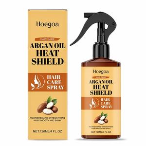 Spray protecteur thermique pour cheveux, soin capillaire à l'huile d'argan, brillance et réparation des cheveux abîmés, hydratant, marque privée OEM - Product Image 1