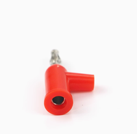 4mm Type de pistolet à sertir Cuivre Nickelé Fiche banane Connecteurs de pointe Fiche audio Connexion à vis sans soudure