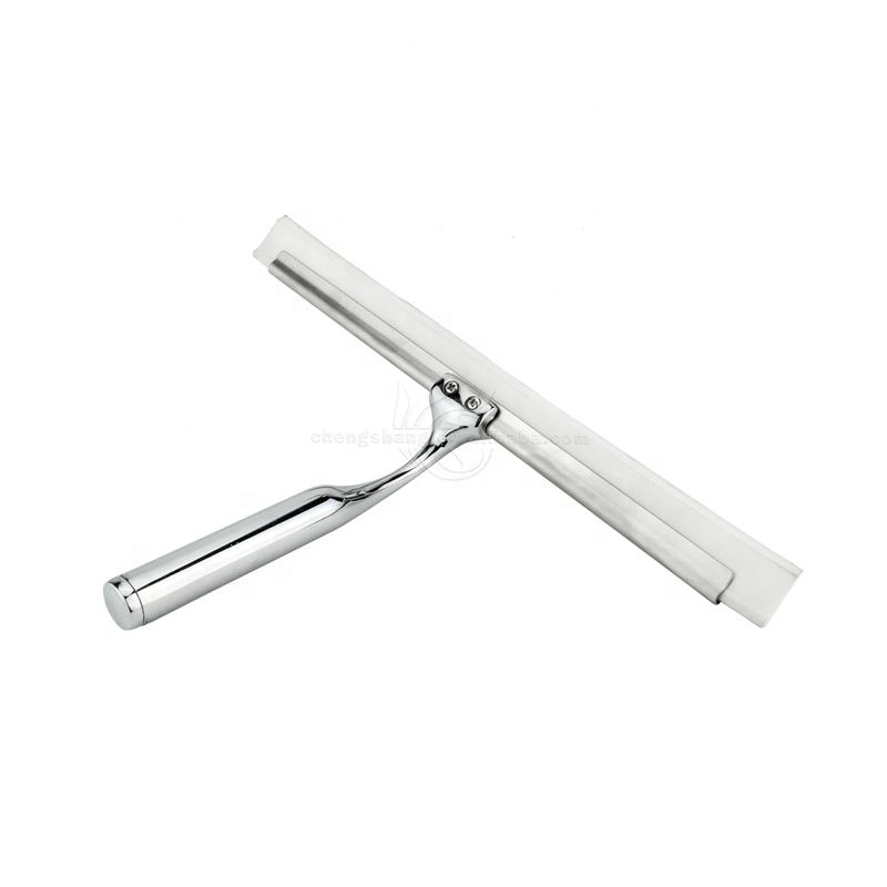 Скребок для стекла для душа, ракель из нержавеющей стали для ванной комнаты, кухни, зеркала, душа, двери, с крючками и держателем