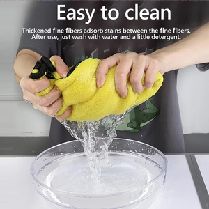 Serviettes de cuisine en microfibre corail super absorbantes, séchage rapide, 600 g/m², pour le nettoyage et le séchage, idéales pour le detailing automobile - Product Image 4