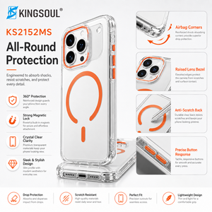 Coque de téléphone magnétique transparente avec support d'appareil photo, antichoc, protection transparente pour iPhone 18 17 16 15 14 Series - Product Image 3