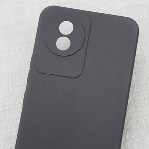 Funda trasera mate para <span class=keywords><strong>VIVO</strong></span> Y02, carcasa de TPU para teléfono móvil, esmerilada, negra - Product Image 2