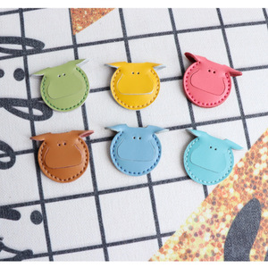 Handmade leather access <b>card</b> holder, mini proximity <b>card</b> <b>protector</b> keychain, teardrop-shaped bus <b>card</b> holder - Product Image 4
