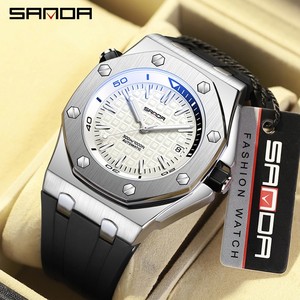Reloj de Pulsera de Cuarzo para Hombre SANDA 7032, Cristal Azul, Calendario Simple, Resistente al Agua, Reloj de Negocios de Moda para Hombre - Product Image 2