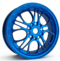 Jeu de moyeux en aluminium forgé CNC pour roues de moto Vespa de qualité aéronautique pour GTS300 & Sprint