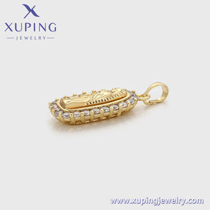 X000753940 XUPING Jesús Cruz joyería religiosa colgante <span class=keywords><strong>14</strong></span> chapado en oro CZ Zircon Virgen María colgante collar para hombres y mujeres - Product Image 4