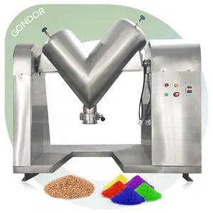 Vh 8 Pequeno Laboratório de Vitaminas de Ligação 50kg 10kg Cubo Vh100 Bebê Quartzo Tc-2 Temporizador Pequeno Misturador em forma de V em pó e seco