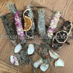 Juego de 7 Chakras de salvia blanca orgánica personalizadas, conjunto de flores para regalo, hecho a mano - Product Image 4
