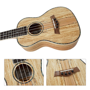 Ukulele <span class=keywords><strong>Professionale</strong></span> Aiersi OEM ODM con Corpo in Acero Spalted, Soprano, Concerto, Tenore, Fatto a Mano, Disponibile in 21/23/26 Pollici - Product Image 4