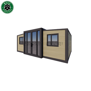 Maison préfabriquée à assemblage rapide, emballée en kit, 2-3 chambres, villa conteneur extensible, maison mobile à panneaux sandwich - Product Image 1