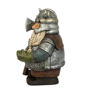 Statue de personnage en résine, Viking <span class=keywords><strong>nordique</strong></span>, Gnome <span class=keywords><strong>nordique</strong></span>, Figurine de jardin, Sculpture de gnome, Figurines de Viking, Ornements d'<span class=keywords><strong>elfe</strong></span> pour jardin - Product Image 4
