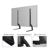 Hochwertiger individueller tv-ständer modern mit montage 36-75 zoll tv fernseher wasserdichter tisch stahl schreibtisch bildschirme für lkw d702