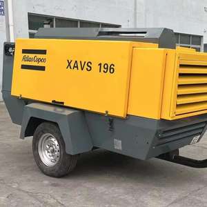 <span class=keywords><strong>Compresor</strong></span> de aire de motor diésel de alta presión <span class=keywords><strong>Atlas</strong></span> XAVS196 de <span class=keywords><strong>segunda</strong></span> <span class=keywords><strong>mano</strong></span> 13,8 bar 11,3 M³/min Motor de tornillo lubricado portátil de 380V - Product Image 1
