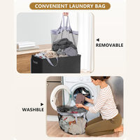 Panier à linge polyvalent pour un rangement du linge sale soigné et organisé