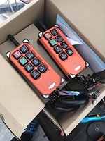 Télécommande industrielle sans fil Duty Dual Joystick pour grues camion treuil simple vitesse 24 volts télécommande radio