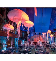 Jouet gonflable à LED, en forme de méduse, ballon de décoration, méduses avec lumière RGB, pour fête, événement, festival musical